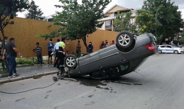 Düzce&#039;de akıl almaz kaza
