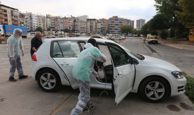 Efeler Belediyesi&#039;nden servis araçlarına dezenfeksiyon