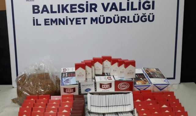 Emniyetten etil alkol ve tütün operasyonu