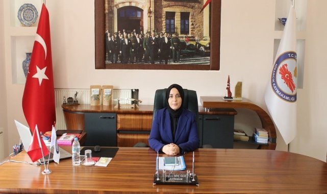 Hisarcık ilçesinin kadın kaymakamı göreve başladı