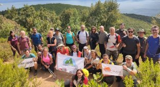 İstanbullu gönüllü yürüyüşçüler Aktoprak'taydı