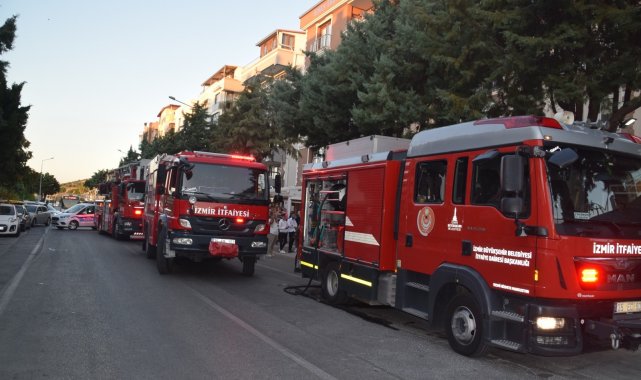 İzmir&#039;de iş yerinde çıkan yangın korkuttu