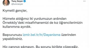 İzmir'de yurt ve dayanışma kampanyası için başvurular başladı