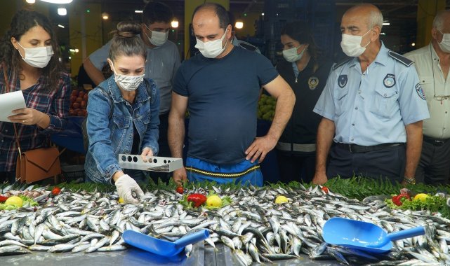 Kağıthane&#039;de semt pazarlarında balık denetimi