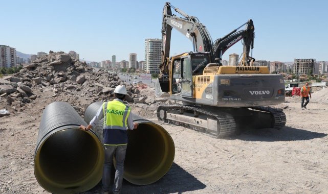 KASKİ&#039;den Hulusi Akar Bulvarı&#039;na 1 milyonluk kanalizasyon kolektör hatta çalışması