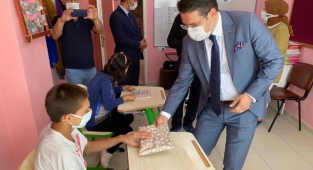 Kaymakam Göktaş özel öğrencileri ziyaret etti