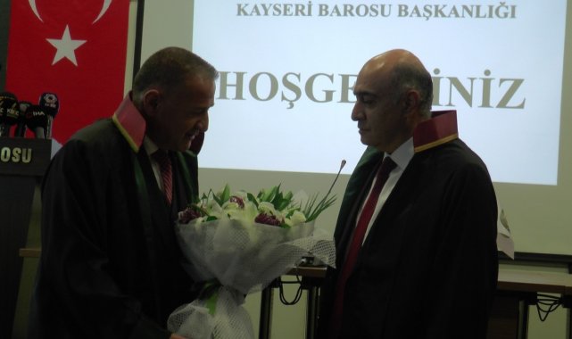 Kayseri Barosu&#039;nda devir teslim töreni