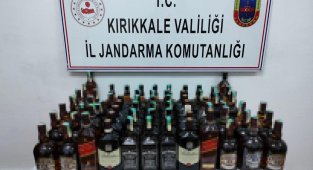 Kırıkkale'de 69 litre kaçak içki ele geçirildi