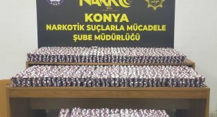 Konya polisi 1 buçuk milyon lira değerinde uyuşturucu madde ele geçirdi