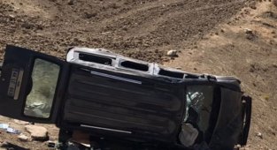 Malatya'da hafif ticari araç şarampole yuvarlandı : 5 yaralı