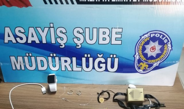 Malatya&#039;da ziynet eşyası çalan hırsız yakalandı
