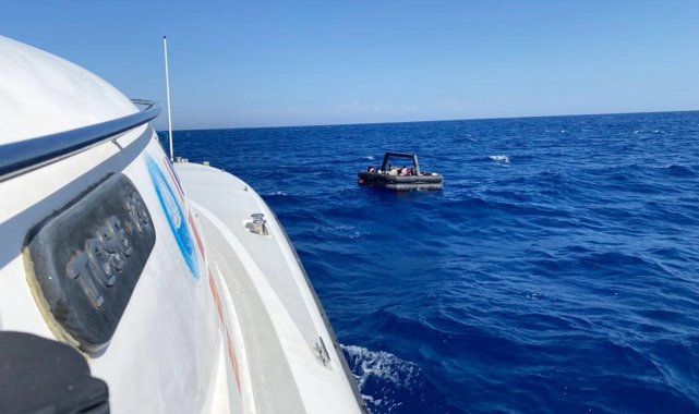 Marmaris&#039;te 8 düzensiz göçmen kurtarıldı