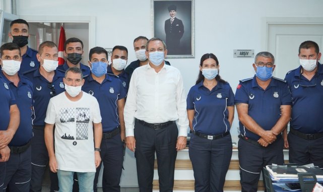 Mesut Ergin&#039;den zabıtaya kutlama