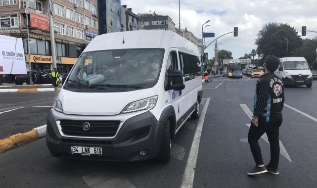 Okul çıkışı saatinde servis denetimleri sürdü