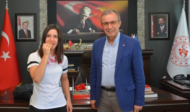 Olimpiyat şampiyonundan İbanoğlu&#039;na ziyaret