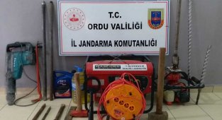 Ordu'da kaçak define arayanlara suçüstü