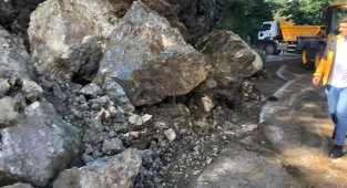 Ordu'da sağanak sonrası heyelan