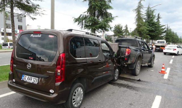 Ordu&#039;da zincirleme trafik kazası: 1 yaralı