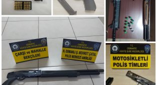 Osmaniye'de ruhsatsız 6 silah ele geçirildi