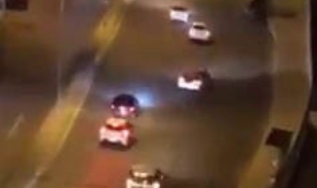 Pendik&#039;te aynı noktada yine drift terörü kamerada