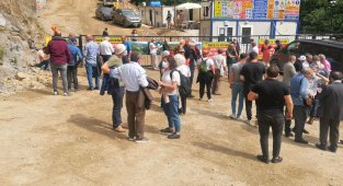 Rize İkizdere'de taş ocağı bölgesinde bilirkişi incelemesi yapıldı