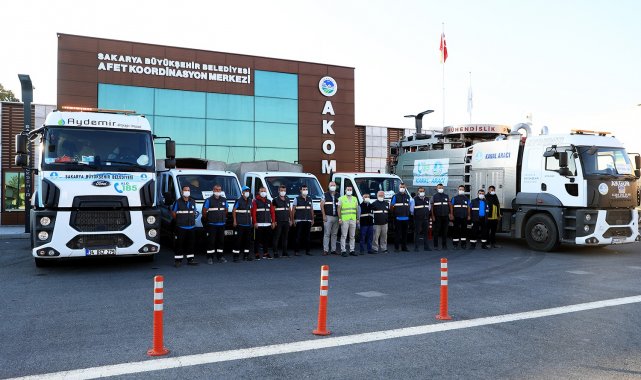 Sakarya&#039;dan afet bölgesine destek ekipler gönderildi
