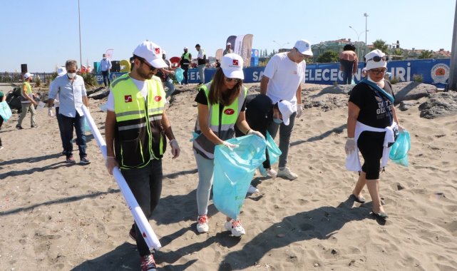 Samsun plajlarında çevre temizliği