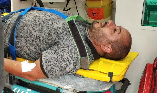 Samsun&#039;da otomobil motosiklet ile çarpıştı: 1 yaralı