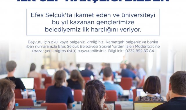 Selçuklu gençlerin ilk harçlıkları belediyeden