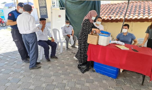 Selendi&#039;de gece gündüz aşılama çalışmaları sürüyor