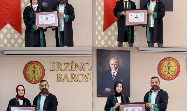 Stajyer avukatlar ruhsatnamelerini aldılar