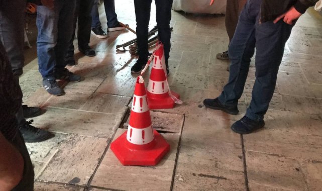 Tarihi çarşıda gaz sıkışması paniği