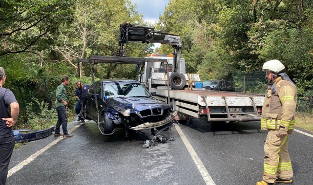 Yağış sonrası kayganlaşan yolda kaza: 3 yaralı