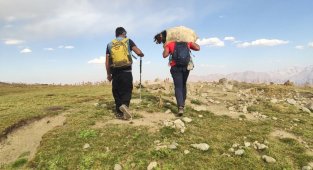 Yüksekovalı dağcılar, dağda buldukları oğlağı sırtlarında taşıyıp sahibine teslim ettiler