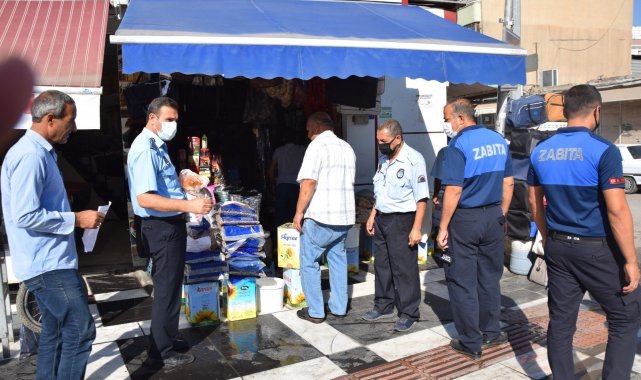 Zabıta ekiplerinden kaldırım işgali denetimi