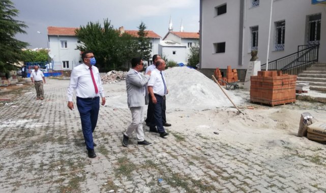 Zafertepeçalköy İlk ve Ortaokulu&#039;nda güçlendirme çalışması