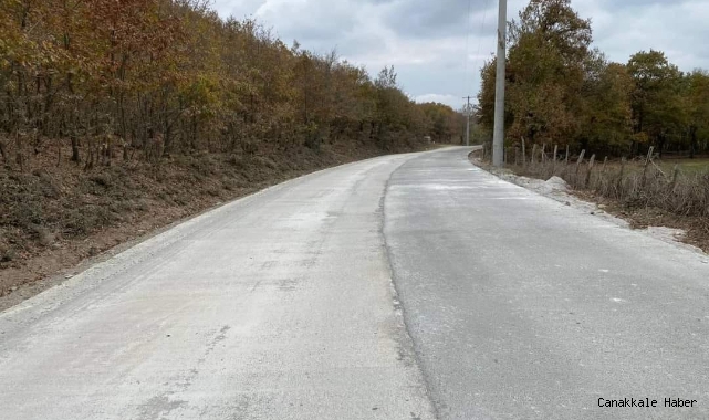Beton yol çalışması tamamlandı