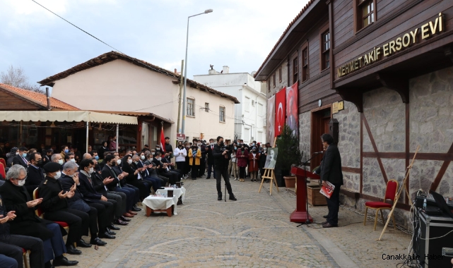 Milli Şair Mehmet Akif Ersoy Bayramiç’te anıldı