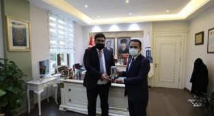 Bahçecik'ten Vali Aktaş'a veda ziyareti