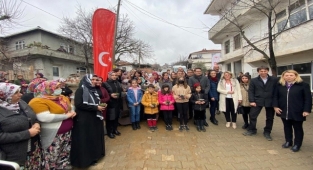 Aronya fidanları toprakla buluştu