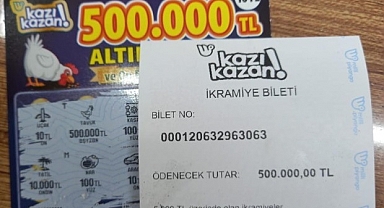 10 liraya 500 bin lira kazandı