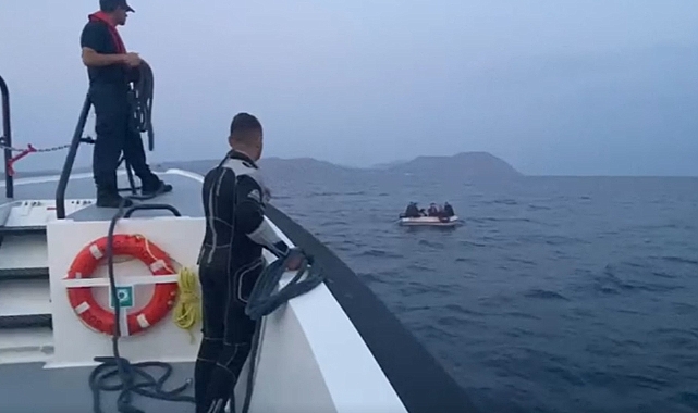 10 düzensiz göçmen kurtarıldı