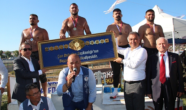 Çan&#039;da başpehlivan Serttürk oldu