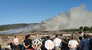 Çöplük yangını söndürüldü