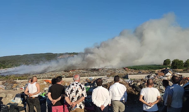 Çöplük yangını söndürüldü