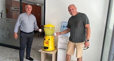 Geyikli Belediyesi'nden soğuk su ve limonata ikramı