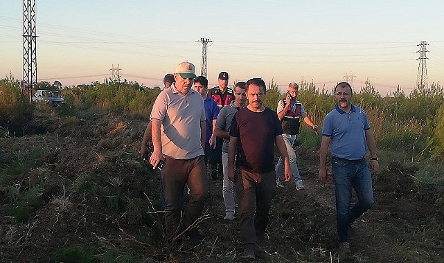 Vali Aktaş, yangın bölgesini inceledi