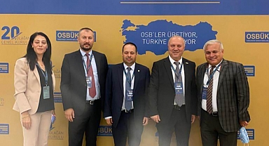 Çanakkale Heyeti OSBÜK Genel Kuruluna katıldı