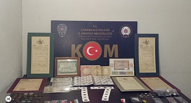 Ayvacık'ta tarihi eser operasyonu