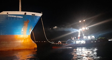 Gelibolu açıklarında makine arızası yaptı